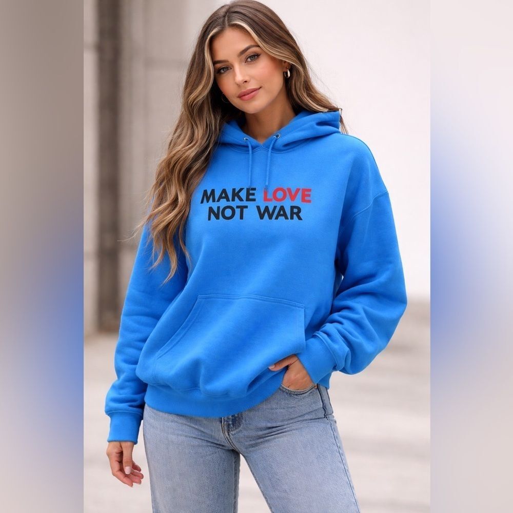 Rare "Make Love Not War" Aviator Nation Hoodie
